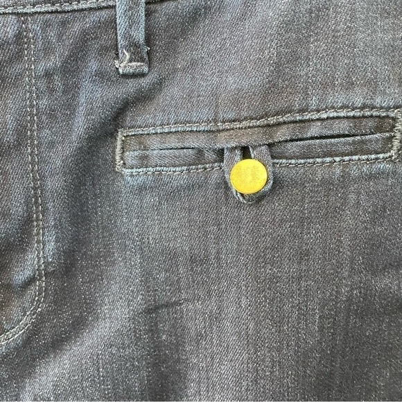 [31] Pilcro & Letterpress Superscript Hi Rise Flare Leg Dark Wash Denim Jean - Picture 8 of 16